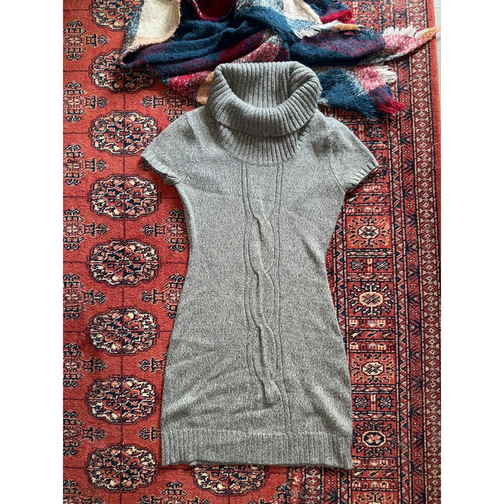 a.n.a. S Super Cute Date Night Chunky Turtleneck‎ Soft Knit Sweater Dress